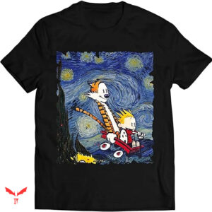 Calvin And Hobbes T-shirt Story Night