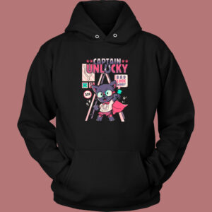 Captain Cat Unlucky Graphic Hoodie Style