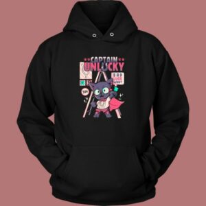 Captain Cat Unlucky Graphic Hoodie Style