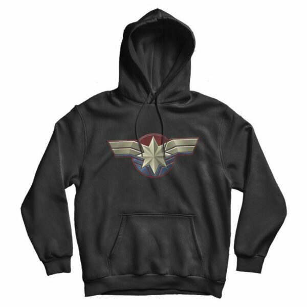 Captain Marvel Chest Emblem Hoodie