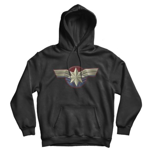 Captain Marvel Chest Emblem Hoodie Captain Marvel Chest Emblem Hoodie