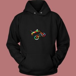 Cat Bike 80s Hoodie