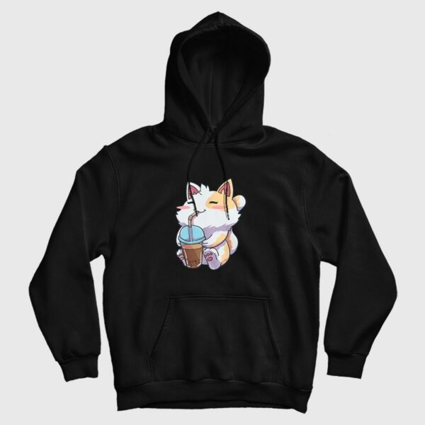Cat Bubble Tea Neko Kitty Kawaii Neko Hoodie