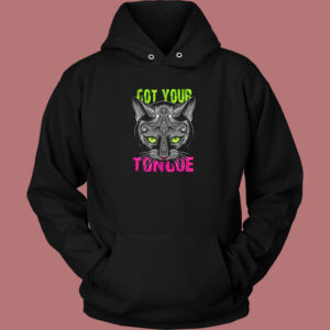 Cat Got Your Tongue Graphic Hoodie Style