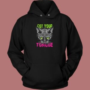 Cat Got Your Tongue Graphic Hoodie Style