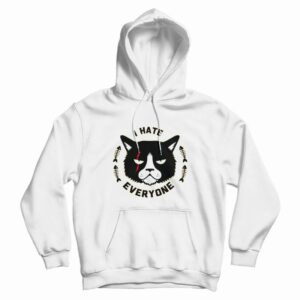 Cat I Hate Everyone Hoodie