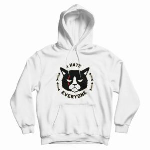 Cat I Hate Everyone Hoodie