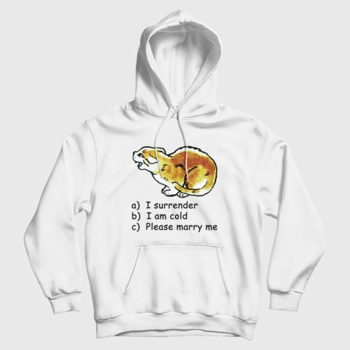 Cat I Surrender I Am Cold Please Marry Me Hoodie Cat I Surrender I Am Cold Please Marry Me Hoodie