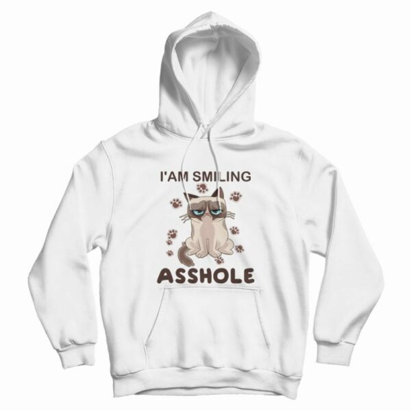 Cat I’am Smiling Asshole Hoodie
