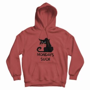 Cat Mondays Suck Hoodie 3