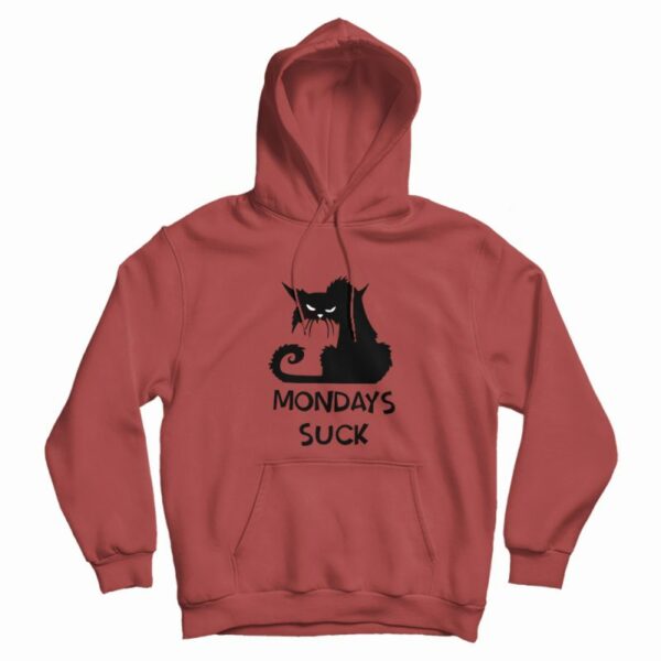 Cat Mondays Suck Hoodie