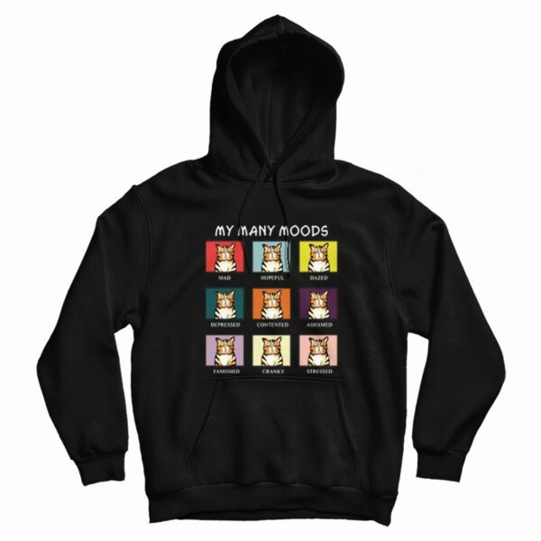 Cat My Many Moods Hoodie