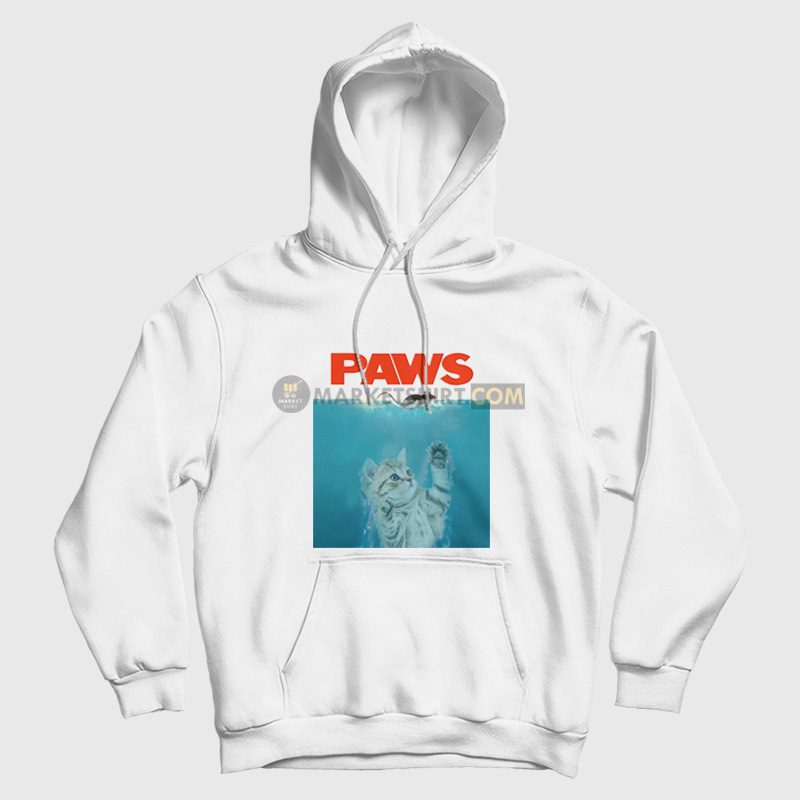 Cat Paws Jaws Parody Hoodie Cat Paws Jaws Parody Hoodie