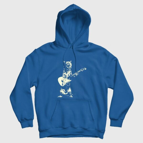 Cat Playing Guitar Hoodie