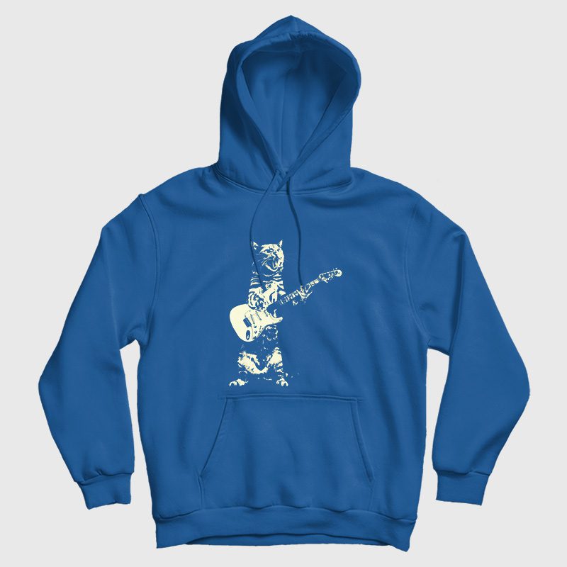 Cat Playing Guitar Hoodie Cat Playing Guitar Hoodie