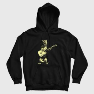 Cat Playing Guitar Hoodie 3