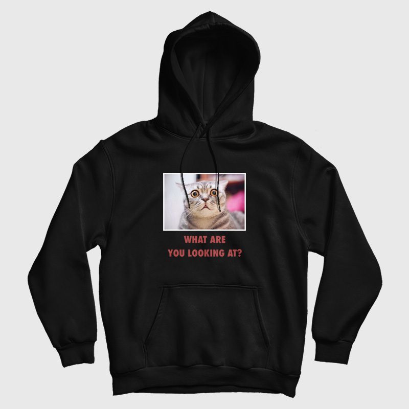 Cat What Are You Looking At Hoodie Cat What Are You Looking At Hoodie