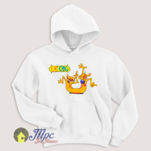 Catdog Cartoon Character Hoodie Size S-XXL