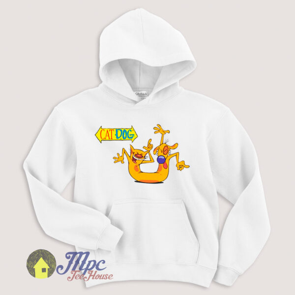 Catdog Cartoon Character Hoodie Size S-XXL