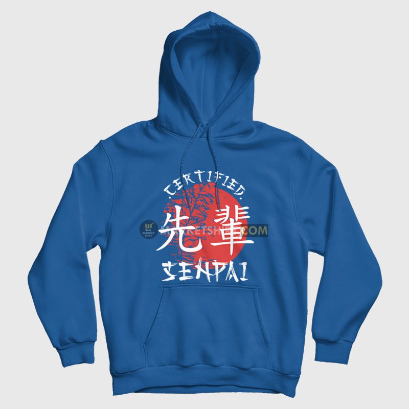 Certified Senpai Japanese Hoodie Certified Senpai Japanese Hoodie