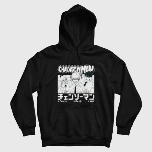Chainsaw Man Aki Denji and Power Hoodie Chainsaw Man Aki Denji and Power Hoodie