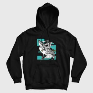 Chainsaw Man Riding Shark Hoodie