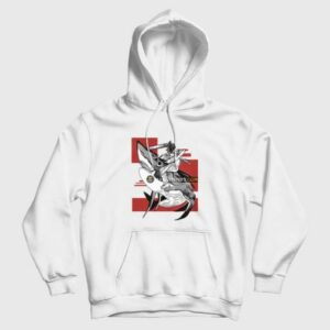 Chainsaw Man Riding Shark Hoodie 3