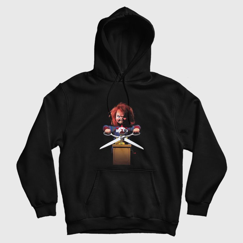 Child's Play 2 Chucky With Scissors Hoodie Child's Play 2 Chucky With Scissors Hoodie