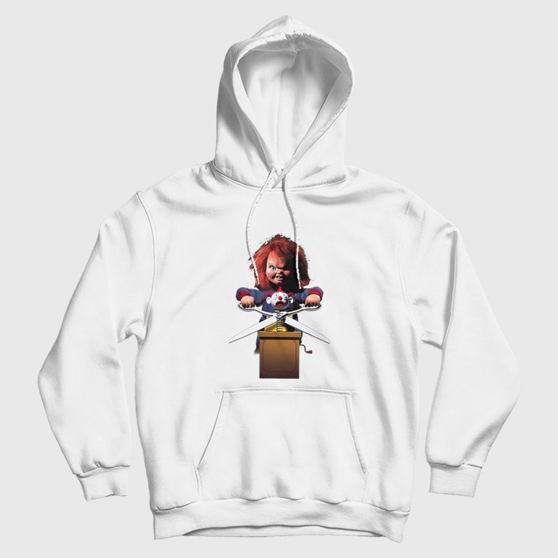 Child's Play 2 Chucky With Scissors Hoodie Child's Play 2 Chucky With Scissors Hoodie