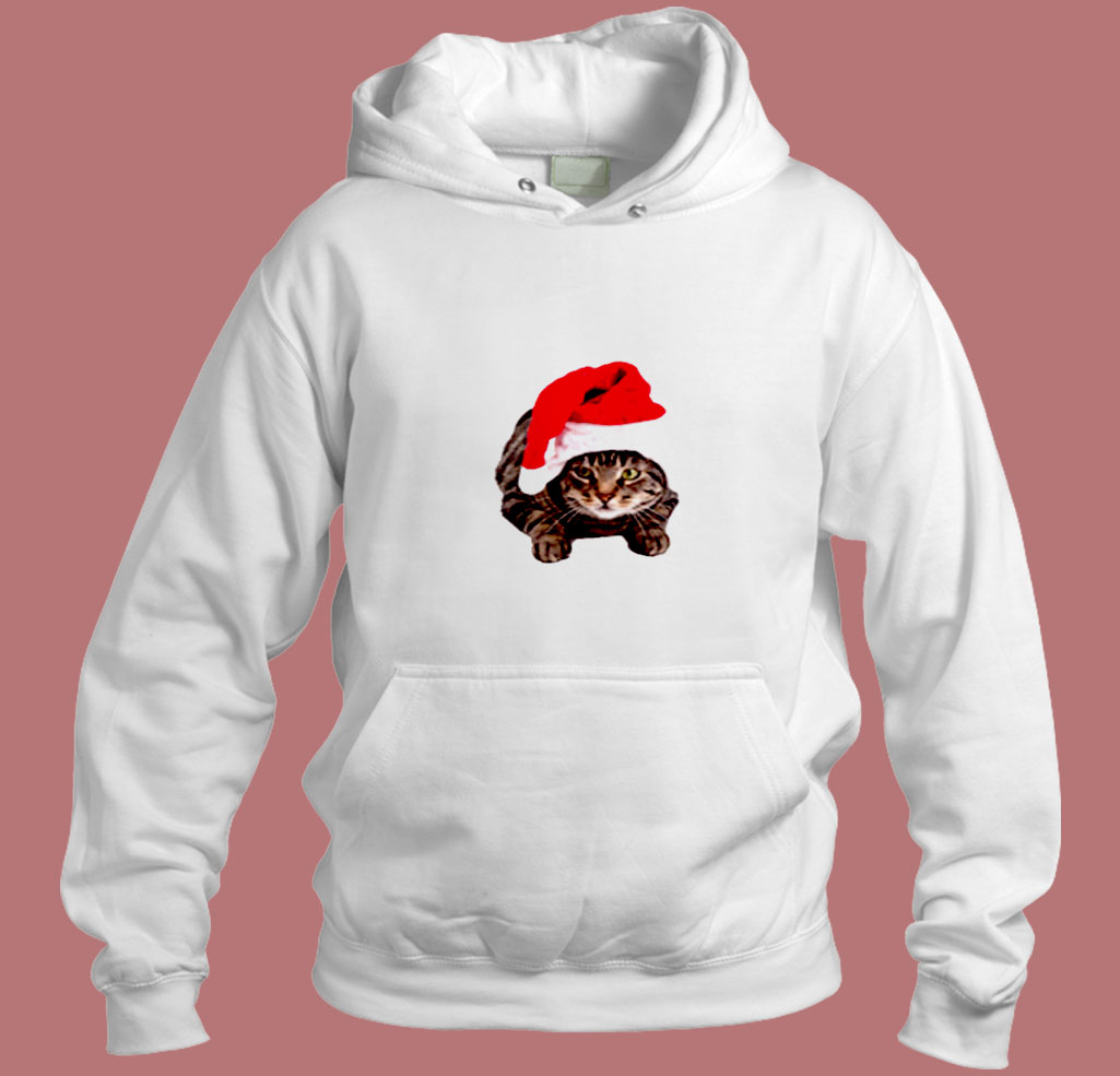 Christmas Cat Childrens Aesthetic Hoodie Style Christmas Cat Childrens Aesthetic Hoodie Style