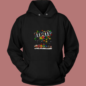 Christmas Lights M And M’s World Cartoon 80s Hoodie