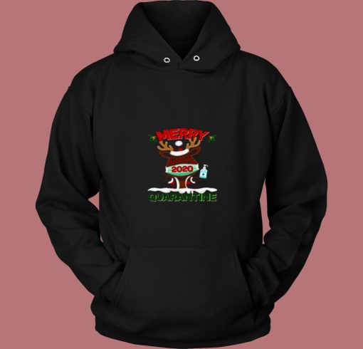 Christmas Merry Quarantine 2020 Reindeer 80s Hoodie Christmas Merry Quarantine 2020 Reindeer 80s Hoodie