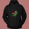 Christmas Tree T Rex Funny Parody 80s Hoodie