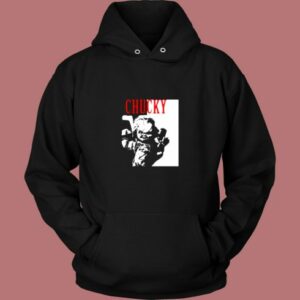 Chucky Doll Horror Movie Scary Vintage Hoodie