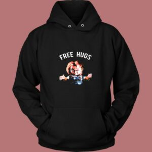 Chucky Free Hugs Childs Play Horror Movie Vintage Hoodie