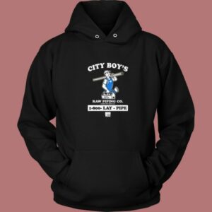 City Boys Raw Piping Hoodie Style