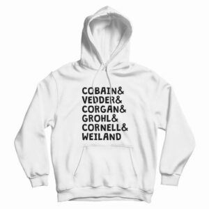 Cobain and Vedder and Corgan Hoodie