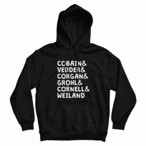 Cobain and Vedder and Corgan Hoodie