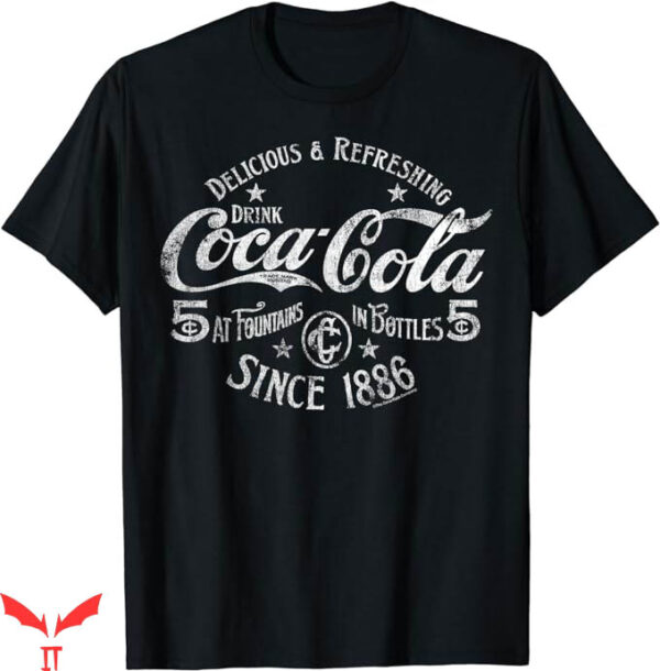 Coca Cola 80S T-Shirt Delicious And Refreshing Logo
