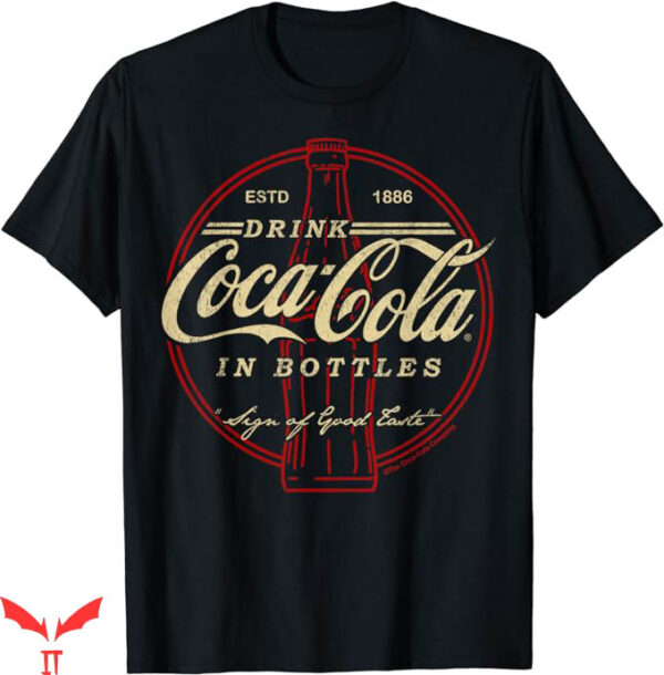 Coca Cola 80S T-Shirt Drink In Bottles Vintage Logo T-Shirt