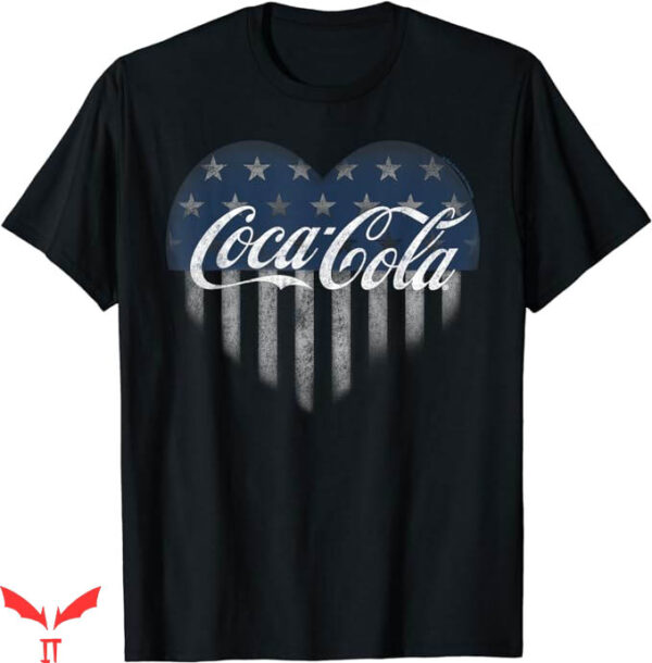 Coca Cola 80S T-Shirt USA Coke Heart T-Shirt Trending