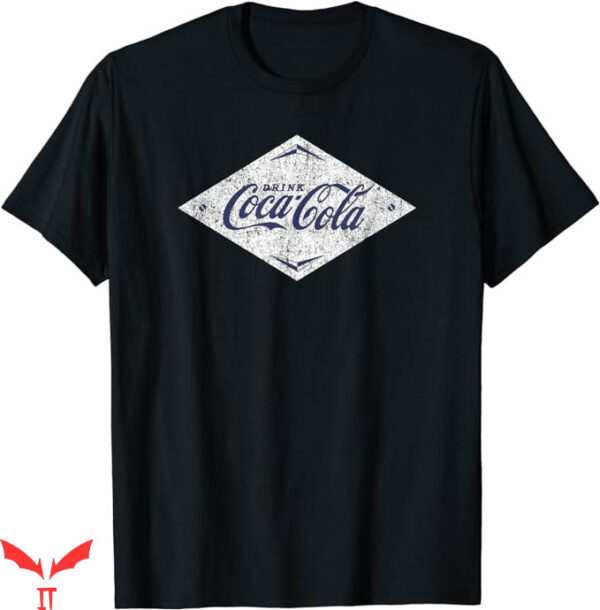 Coca Cola 80S T-Shirt White Diamond Logo T-Shirt Trending