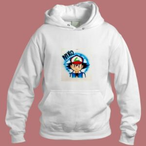 Cool Ash Ketchum Airbrushed Unisex Aesthetic Hoodie Style