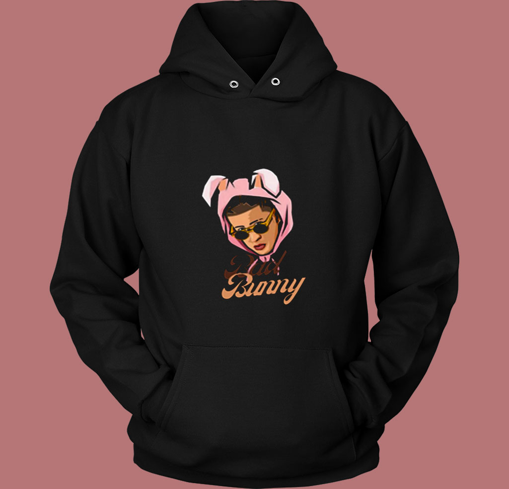Cool Bad Bunny Hip Hop Rap 80s Hoodie Cool Bad Bunny Hip Hop Rap 80s Hoodie