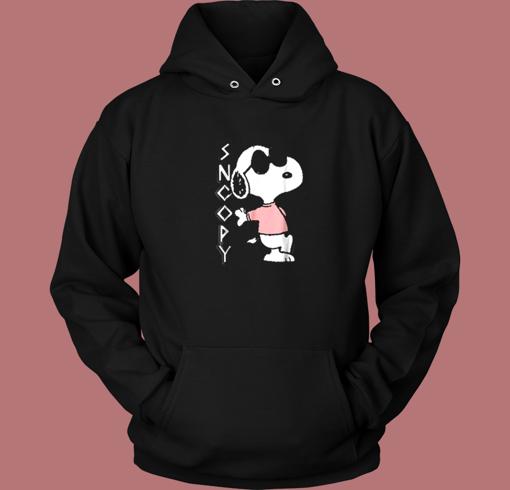 Cool Snoopy In Pink Hoodie Style Cool Snoopy In Pink Hoodie Style