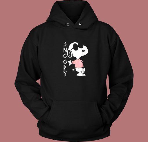 Cool Snoopy In Pink Hoodie Style Cool Snoopy In Pink Hoodie Style