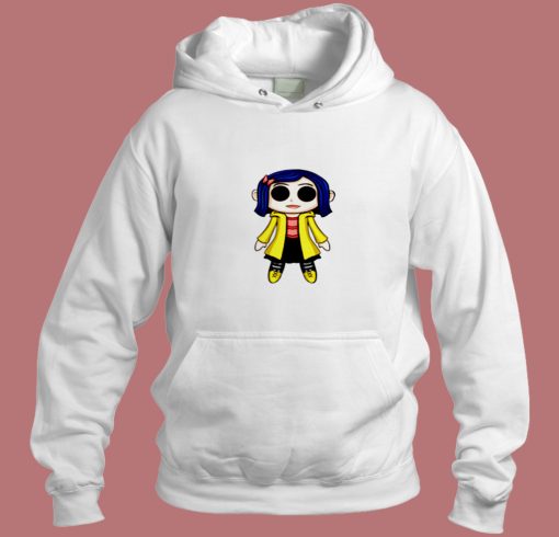 Coraline Doll Chibi Aesthetic Hoodie Style Coraline Doll Chibi Aesthetic Hoodie Style