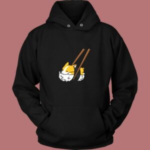 Corgi Sushi Vintage Hoodie