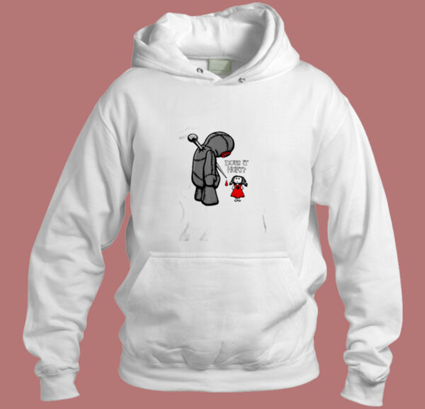 Creepy Sad Does It Hurt Voodoo Doll Goth Girl Aesthetic Hoodie Style
