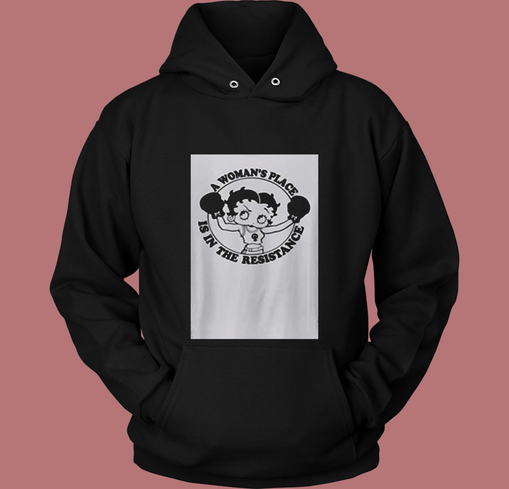 Cute Feminist Af Betty Boop 80s Hoodie Cute Feminist Af Betty Boop 80s Hoodie